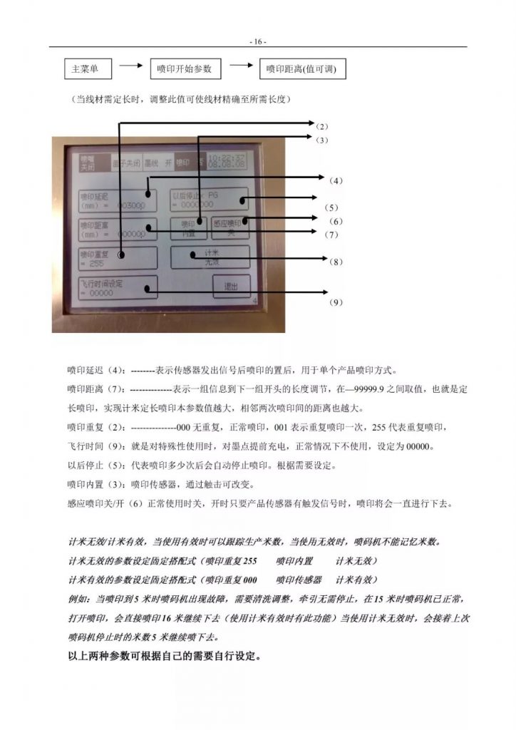 萊賓格噴碼機簡易操作手冊